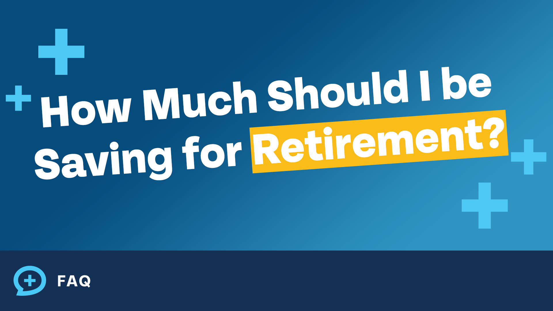 How Much Should I Be Saving For Retirement? | FAQ | Money Guy